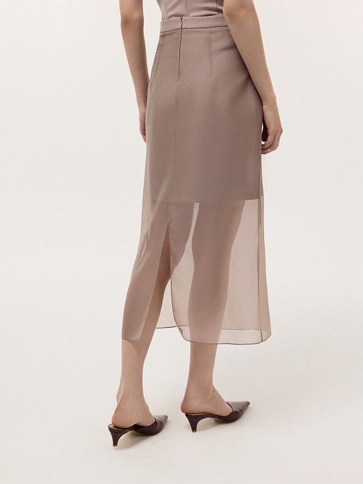 Юбка-миди из органзы: фото №4