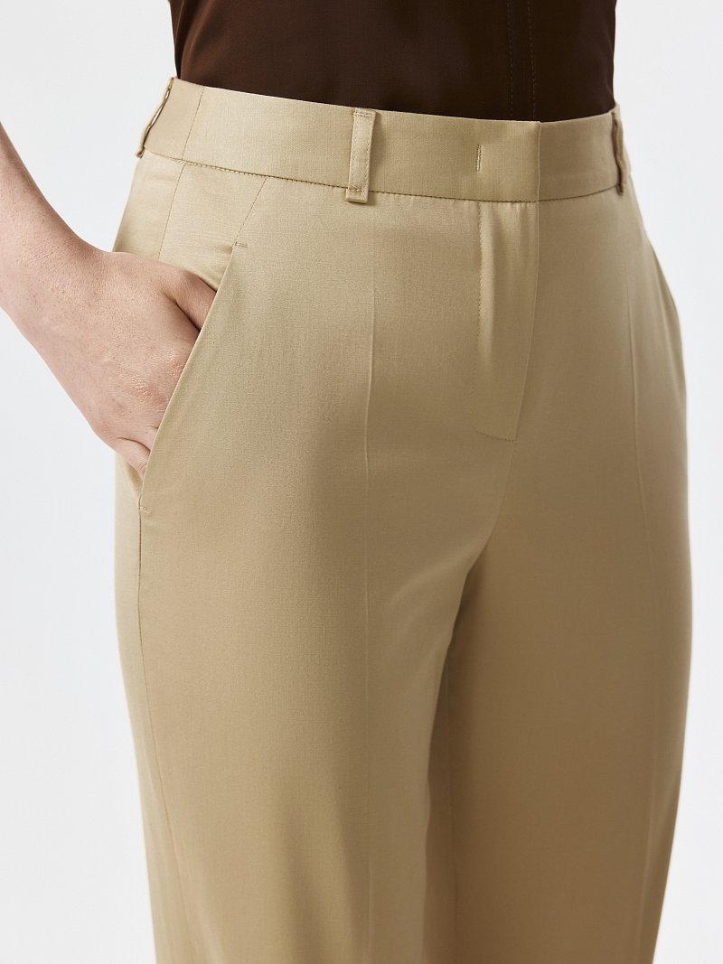 Зауженные брюки из хлопка