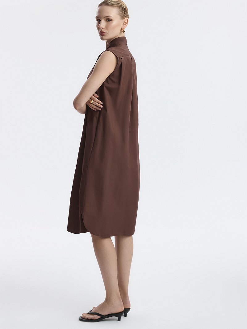 Платье-миди из 100% хлопка