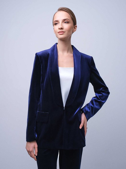 Жакет из бархатной ткани: фото №5