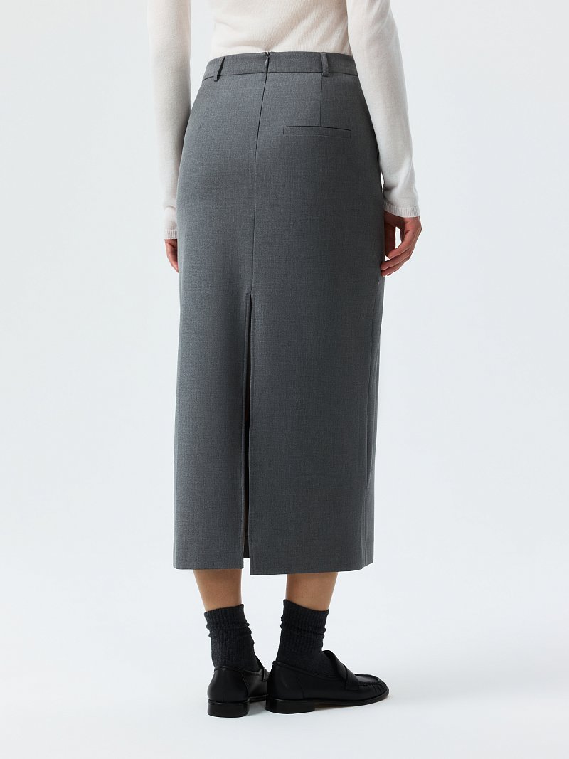 Прямая юбка-макси