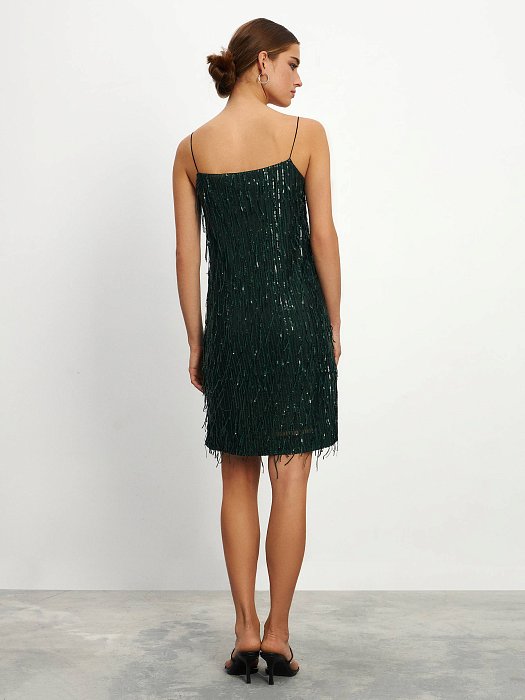 Платье-мини с пайетками: фото №4