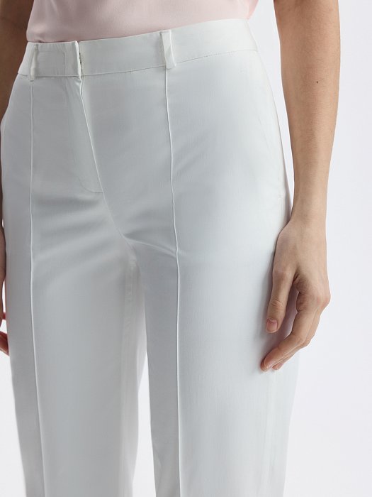 Укороченные брюки из хлопка: фото №4