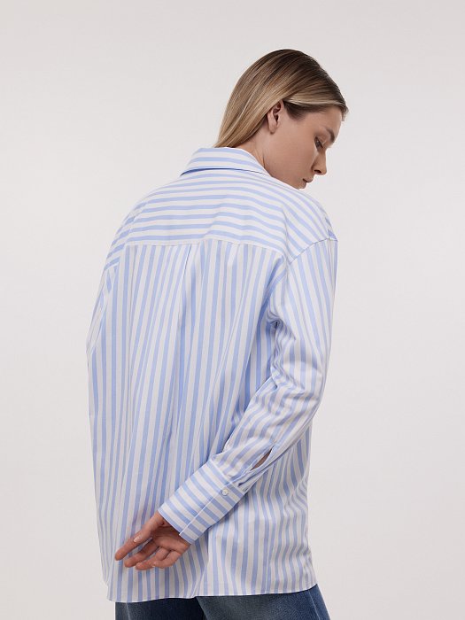 Рубашка в широкую полоску: фото №5