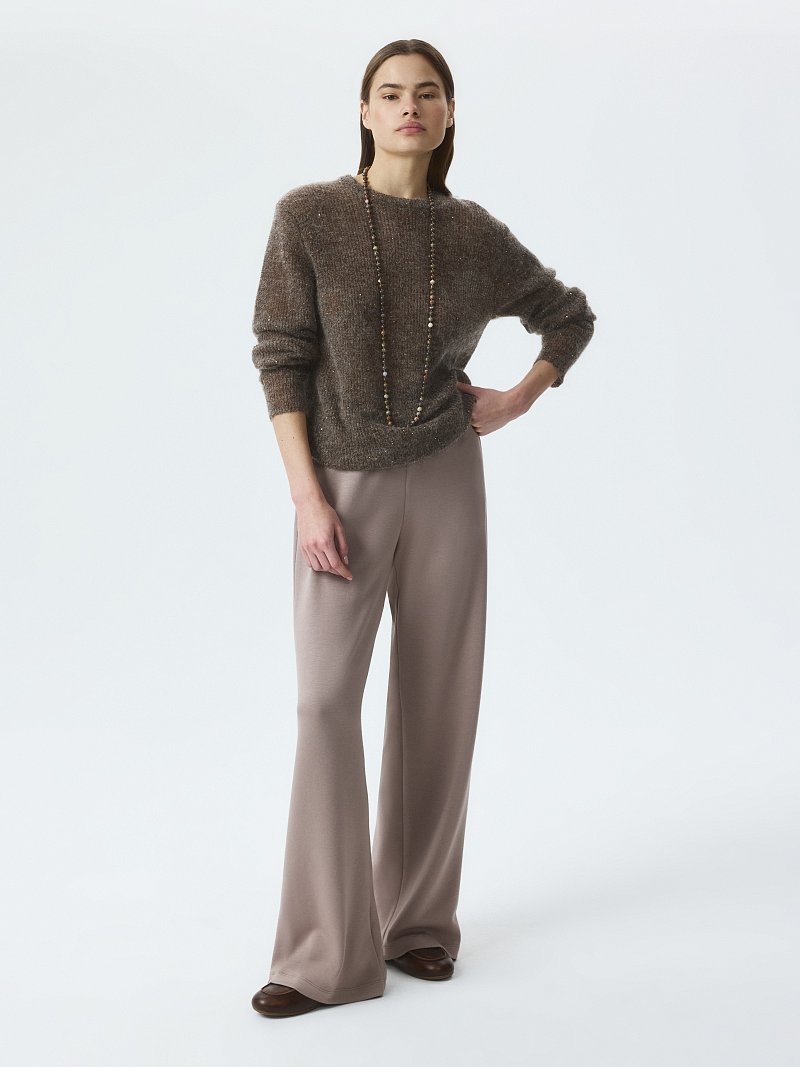 Трикотажные брюки на резинке