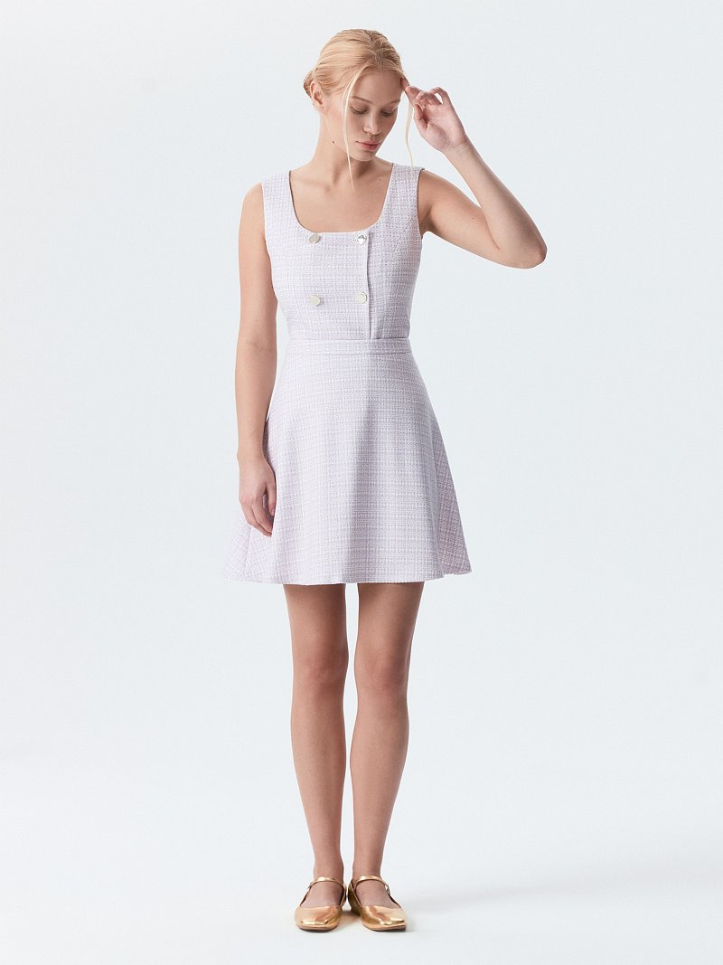 Расклешенная юбка из твида