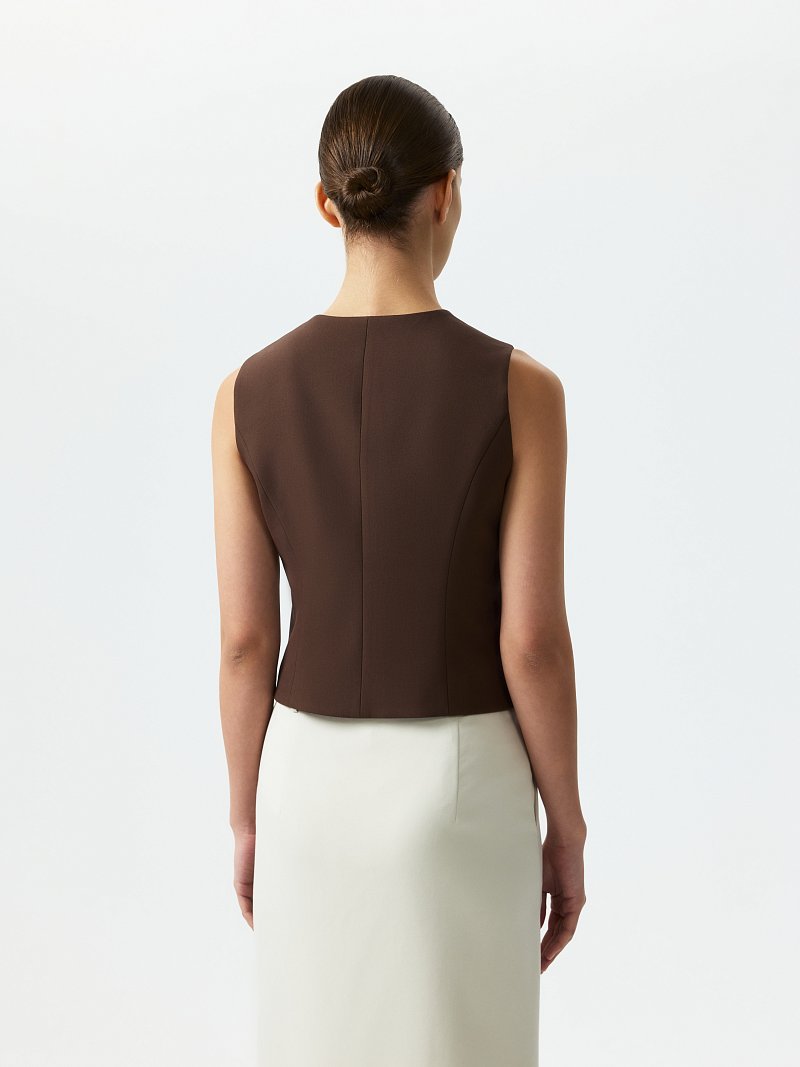 Костюмный жилет из хлопка