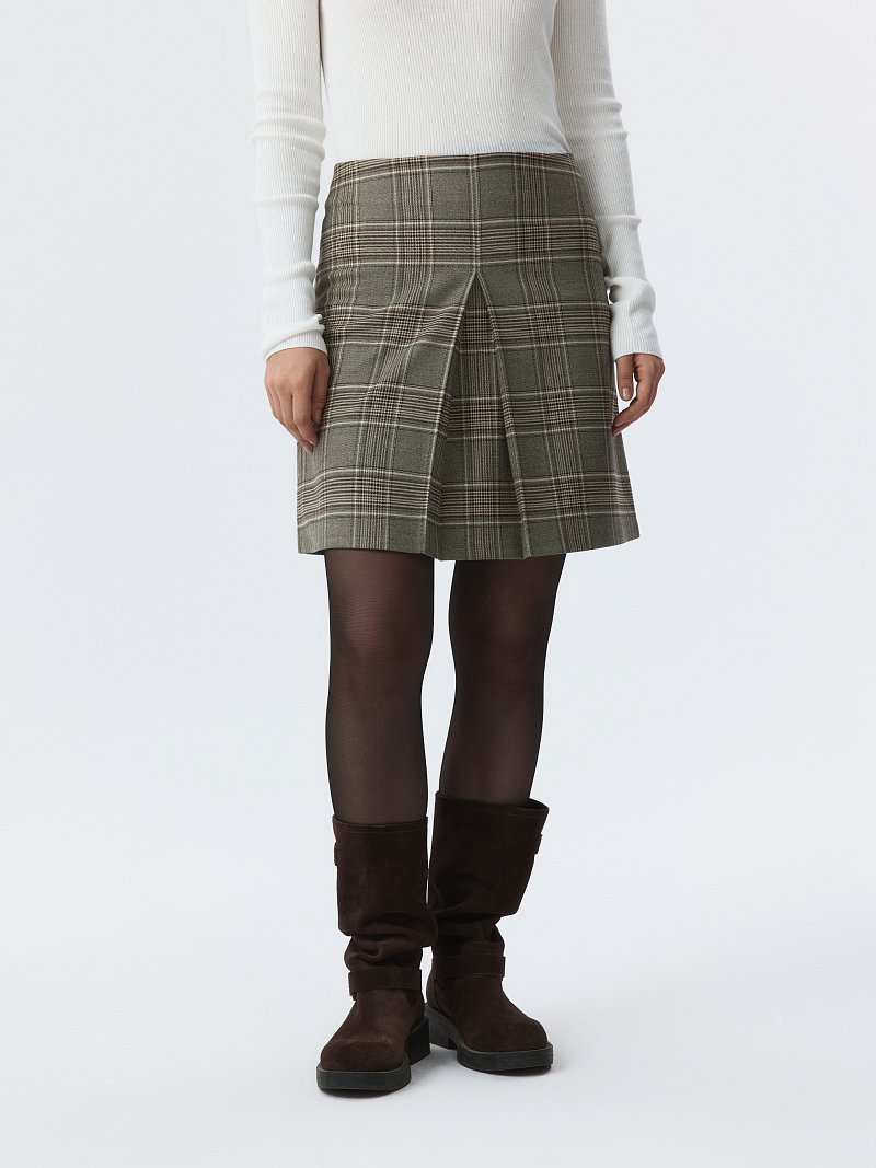 Мини-юбка в клетку