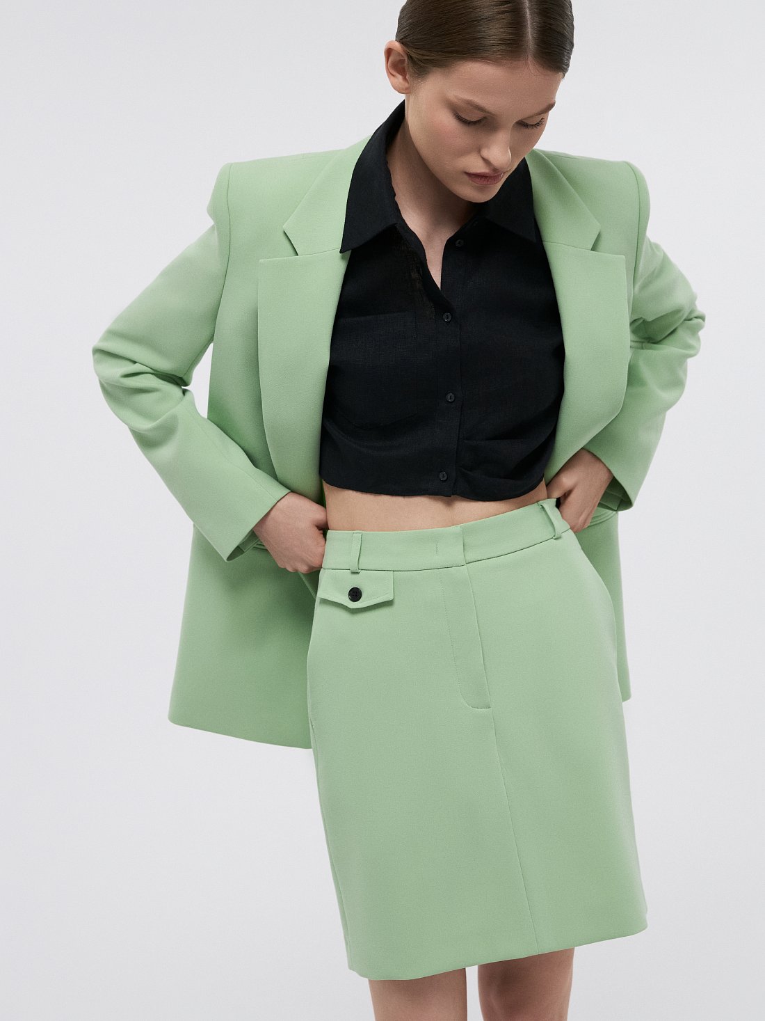 Прямая юбка с карманами: фото №1