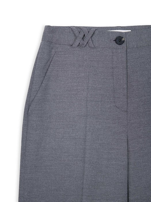 Широкие брюки с декоративными шлевками: фото №7