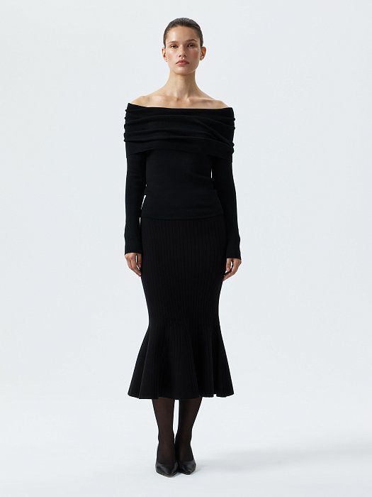 Лонгслив с открытыми плечами: фото №3