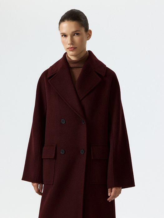 Свободное пальто с шерстью: фото №3
