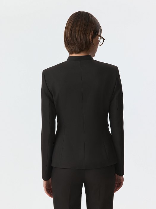 Приталенный жакет со стойкой: фото №4