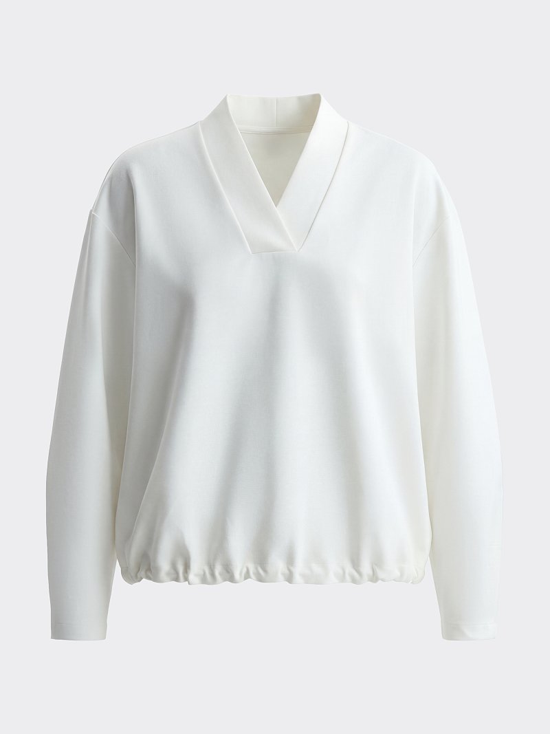 Свитшот с V-вырезом 