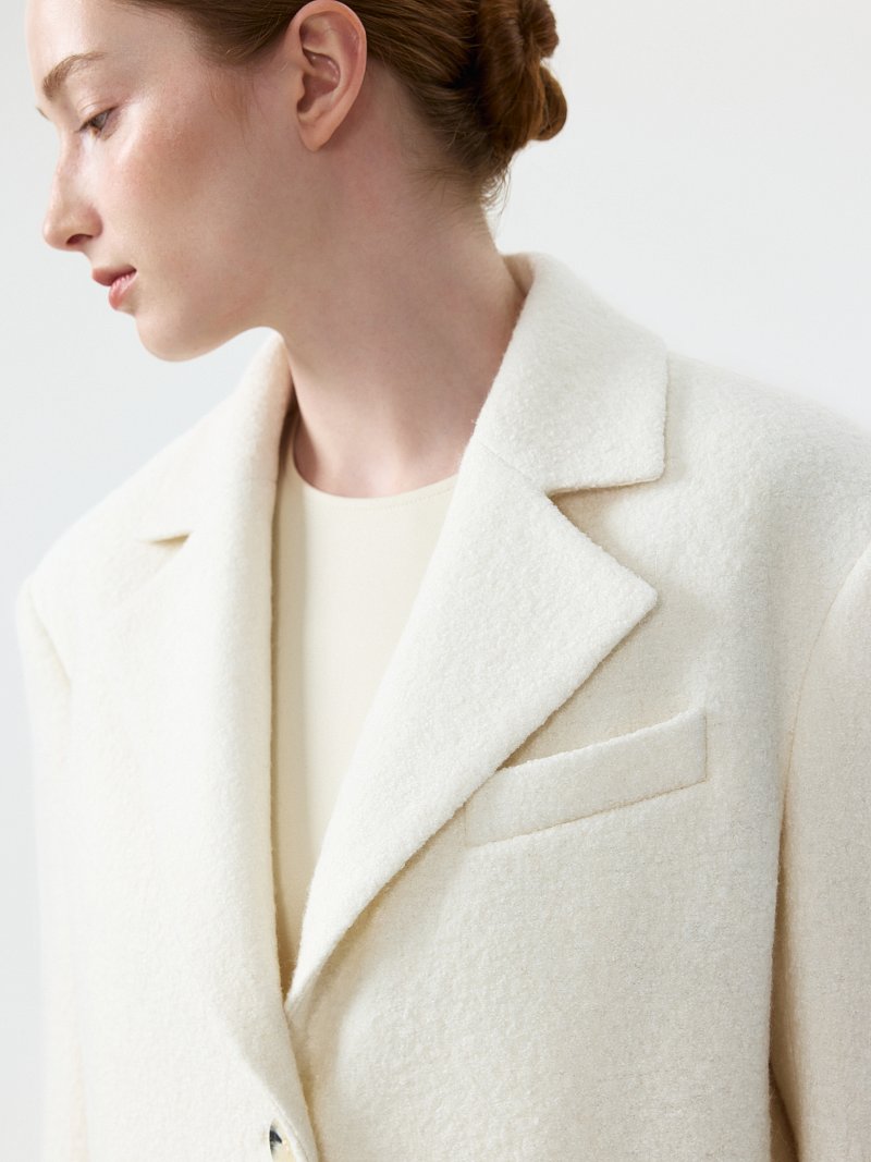 Полупальто с шерстью