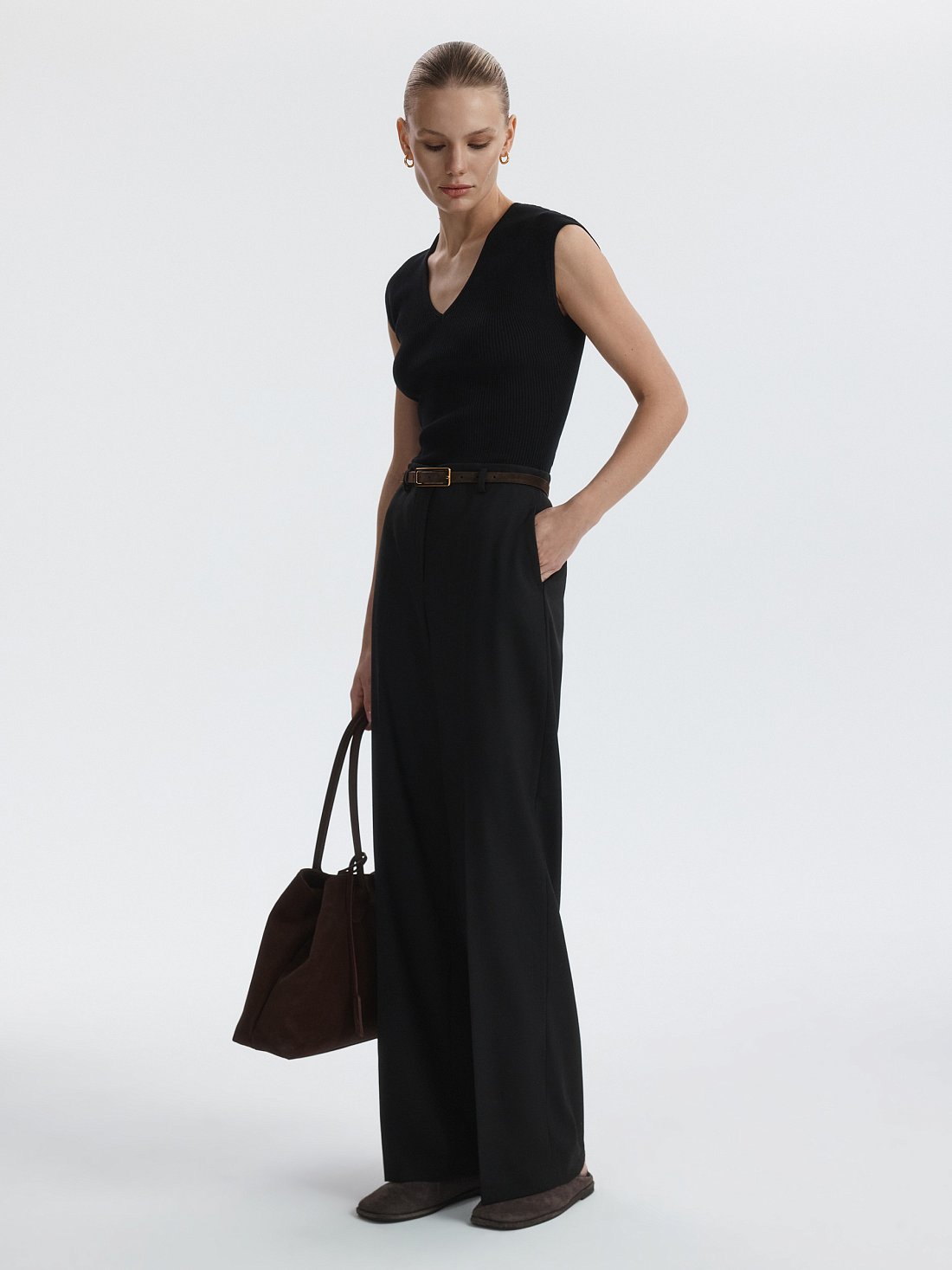 Классические брюки «в елочку»: фото №1