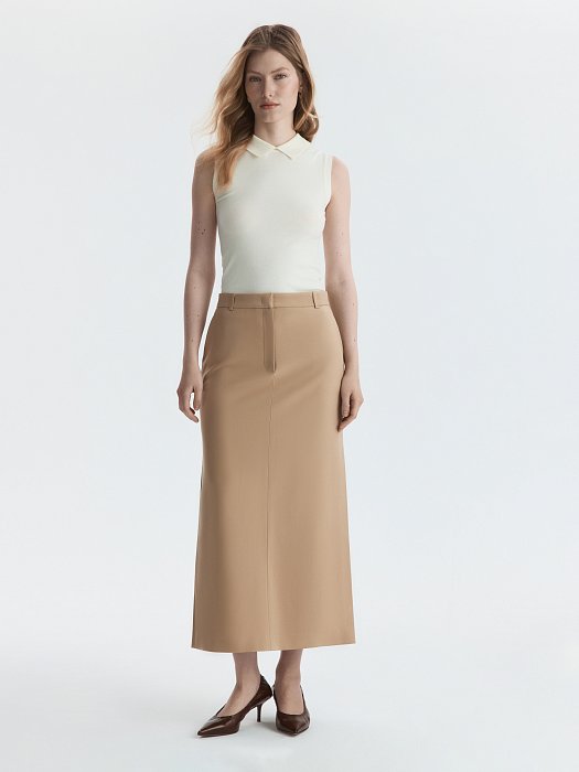 Прямая юбка из вискозы: фото №7