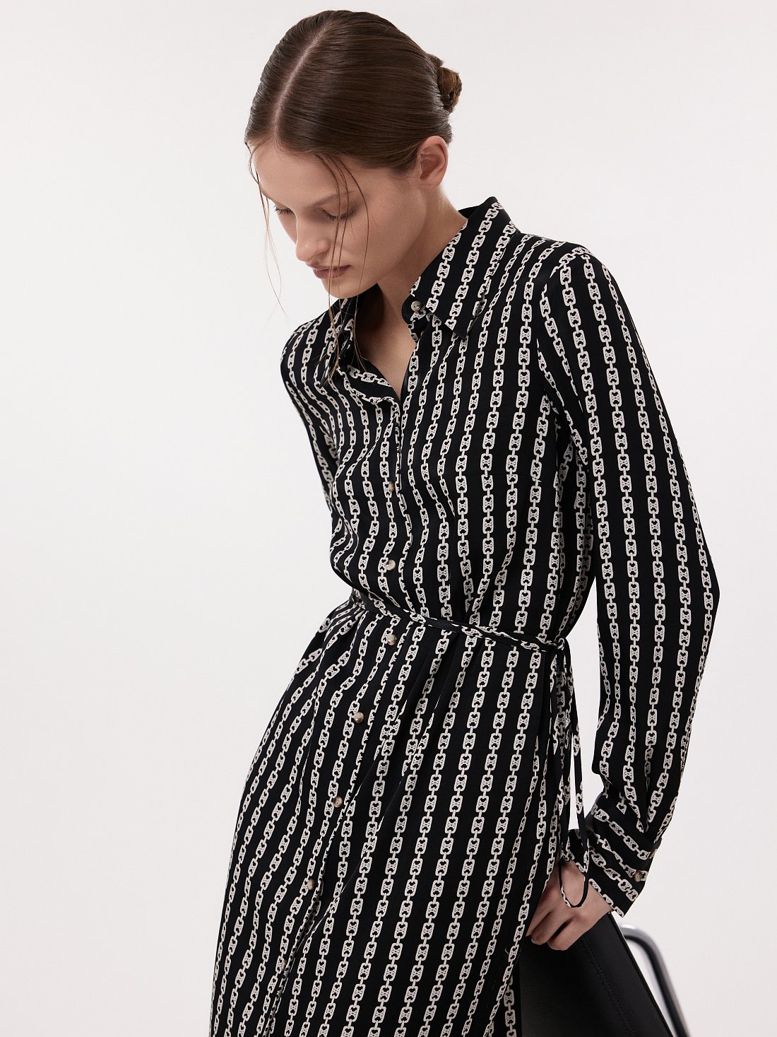 Платье-рубашка из вискозы: фото №1