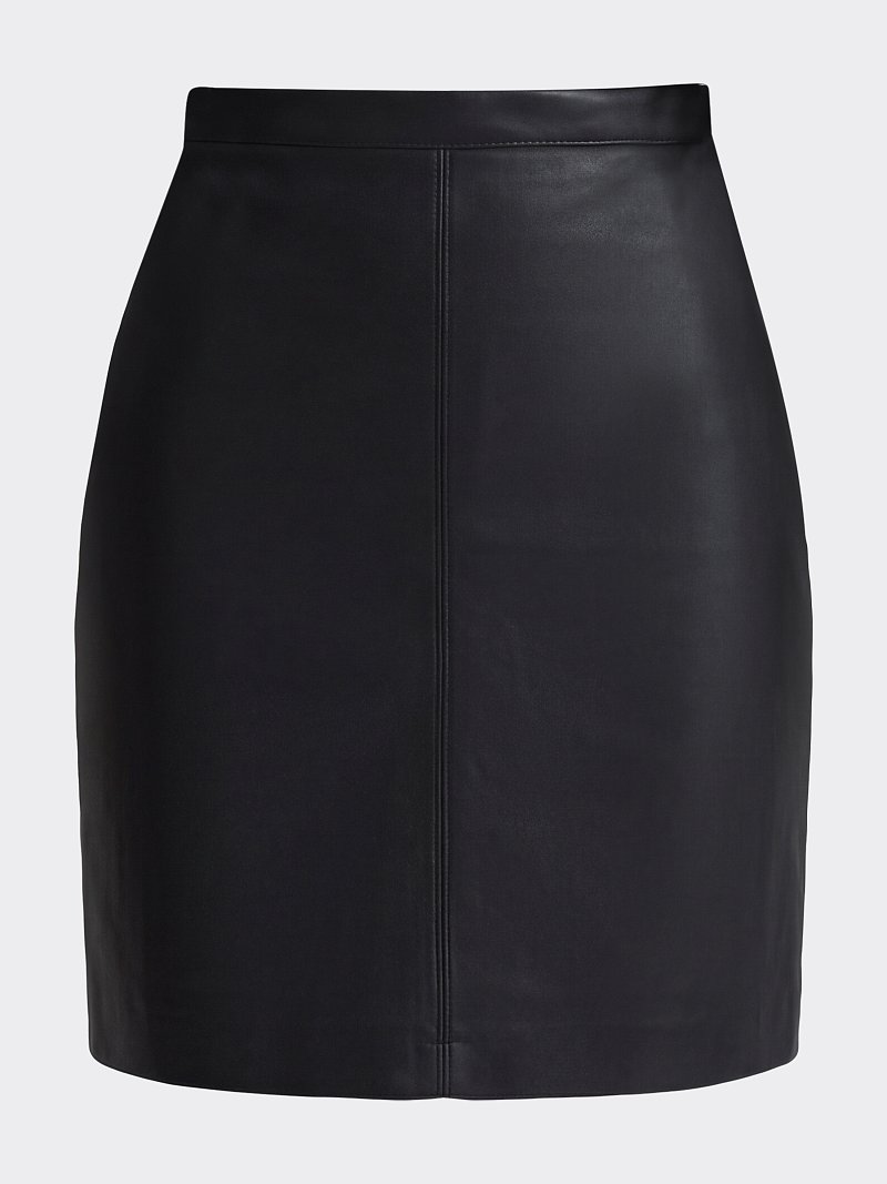 Мини-юбка из экокожи