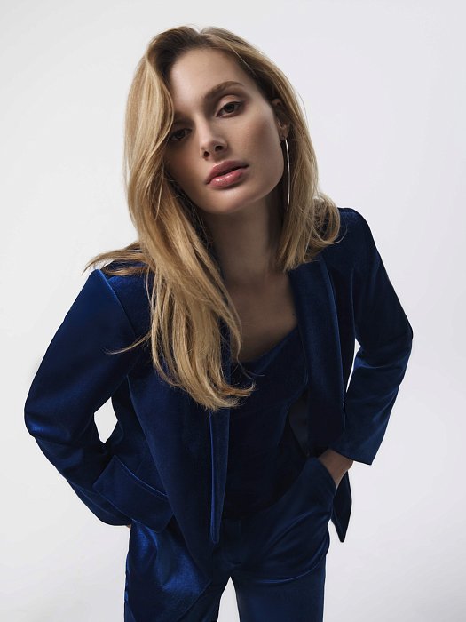 Жакет из бархатной ткани: фото №4