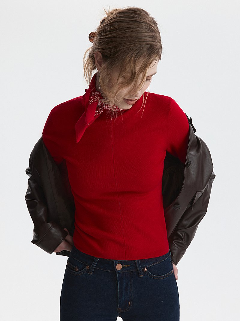 Джемпер с шерстью и шелком