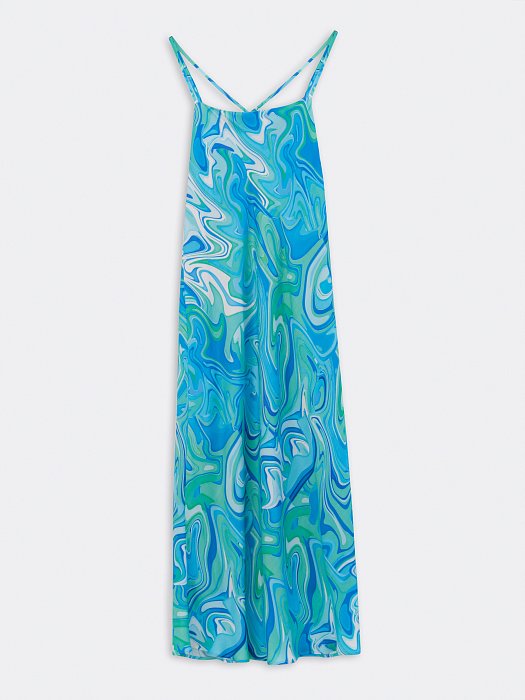 Атласное платье на бретелях: фото №6