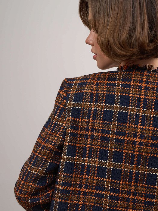 Жакет укороченный из твида : фото №7