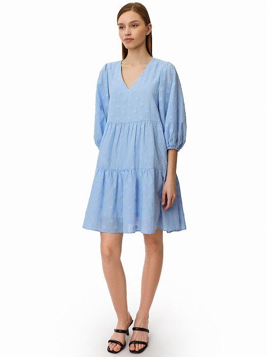 Трапециевидное укороченное платье : фото №4