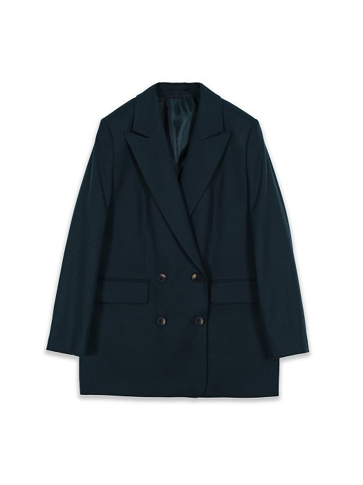 Свободный двубортный жакет: фото №8