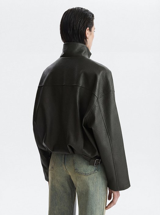 Куртка из экокожи на молнии: фото №5