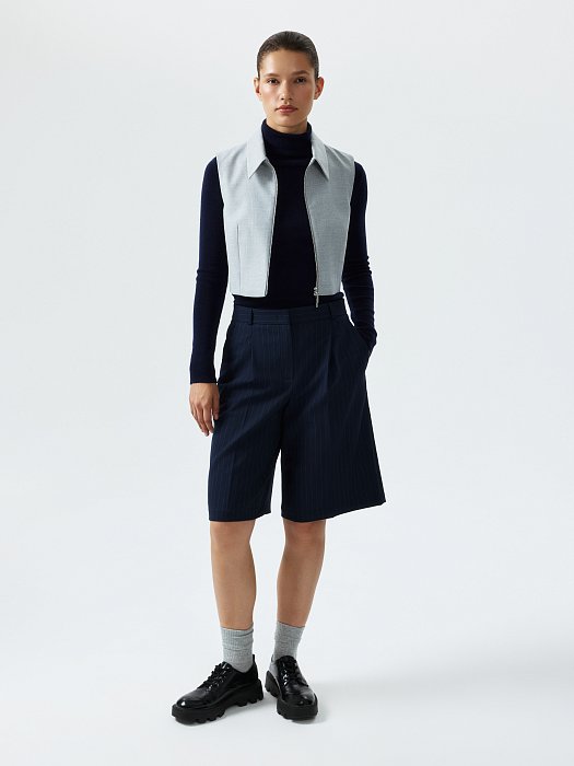 Костюмный жилет на молнии: фото №2