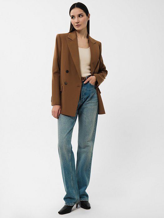 Двубортный прямой жакет: фото №2