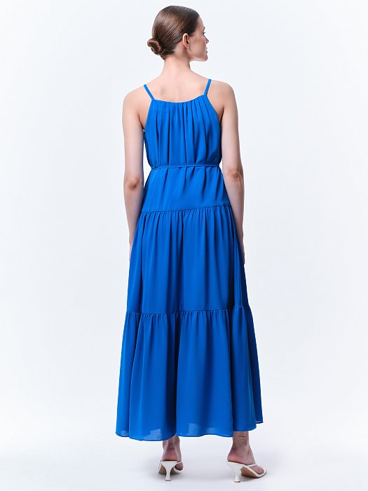 Двухъярусный сарафан с поясом: фото №4