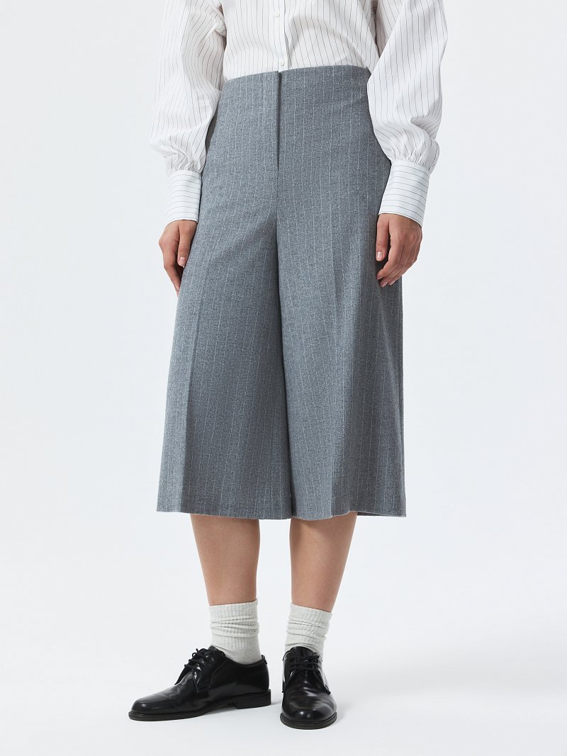 Кюлоты из фланели в полоску