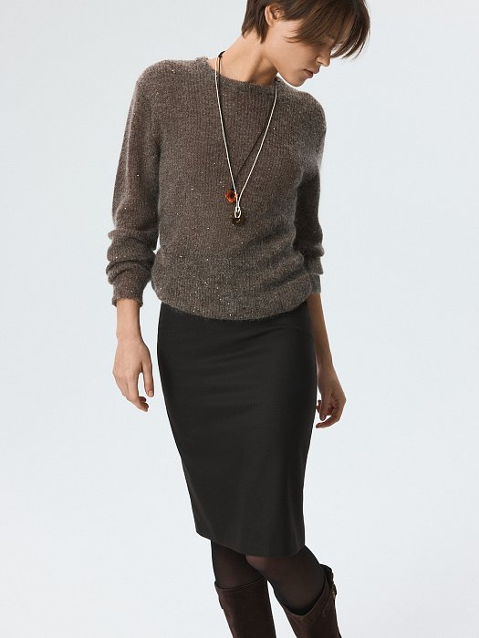 Зауженная юбка-миди: фото №6