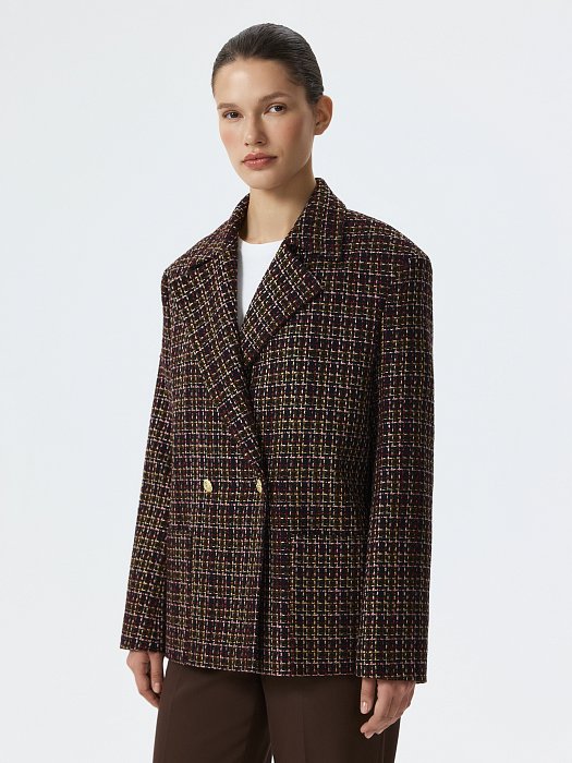 Объемный жакет из твида: фото №2
