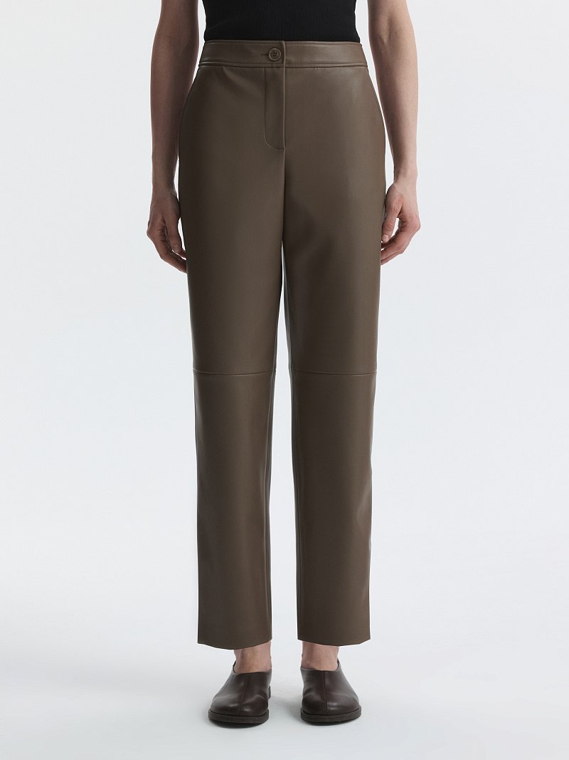 Брюки из искусственной кожи