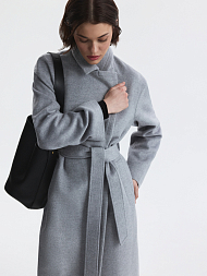 Пальто-халат из 100% шерсти