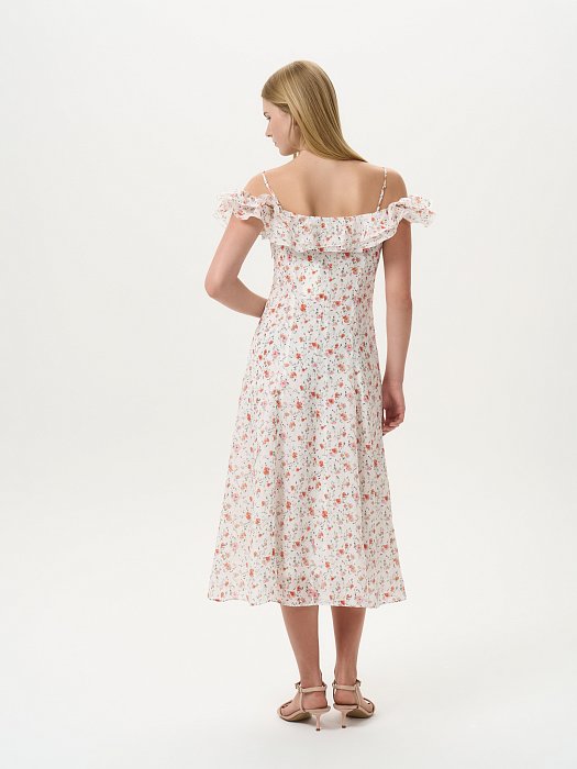 Платье из лиоцелла с цветами: фото №4