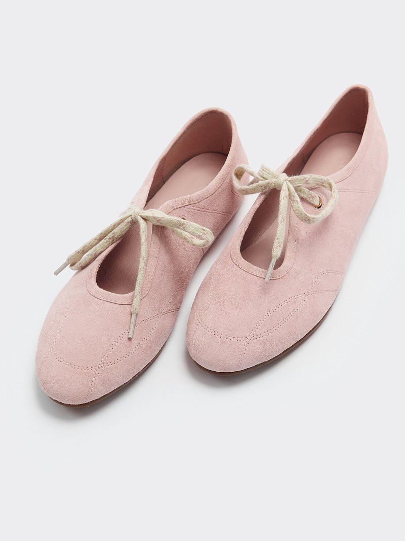 Балетки из натуральной замши