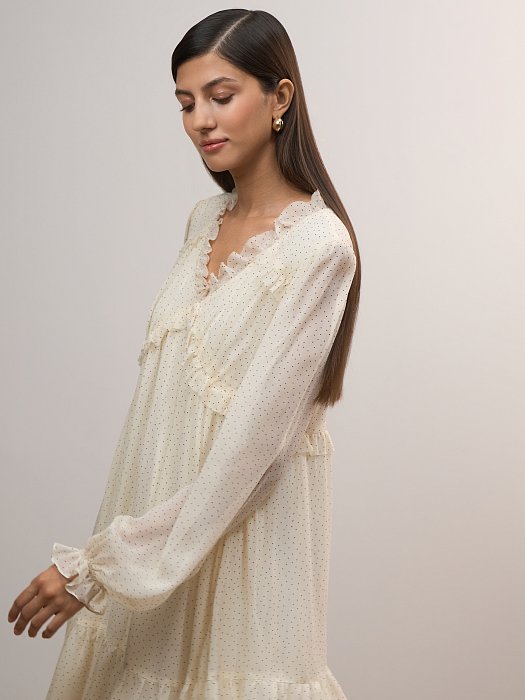 Платье из шифона с принтом: фото №2