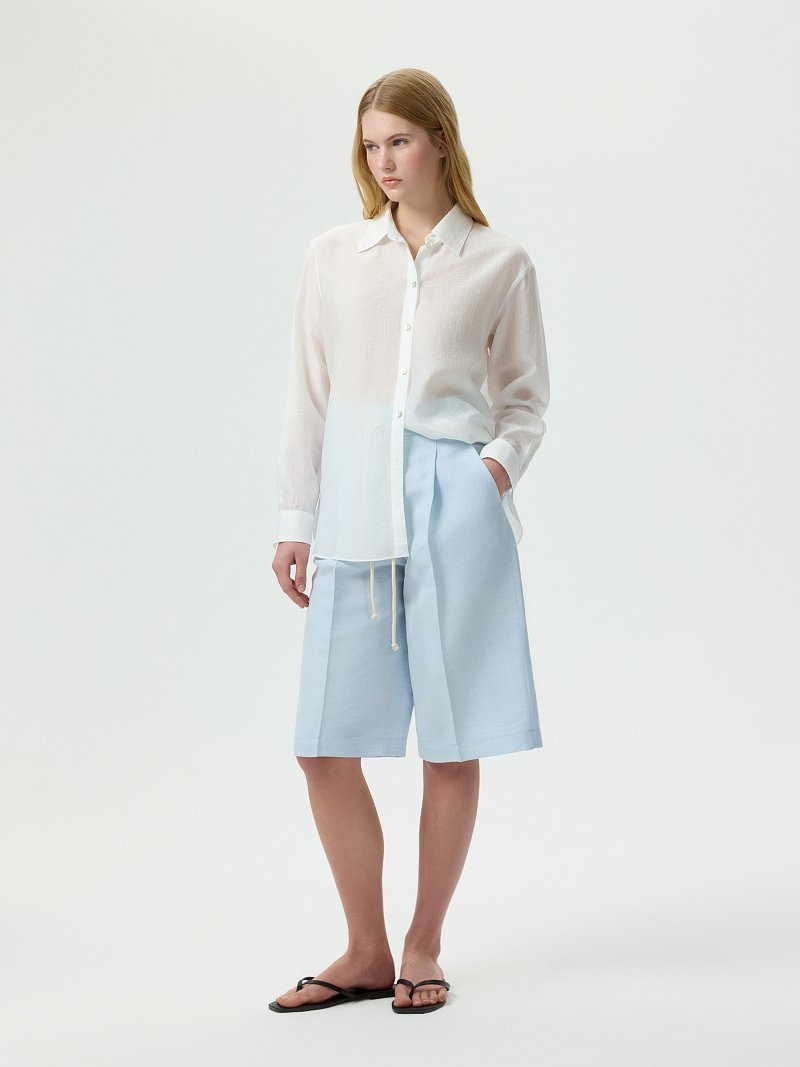 Бермуды со льном