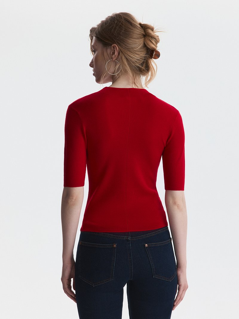 Джемпер с шерстью и шелком