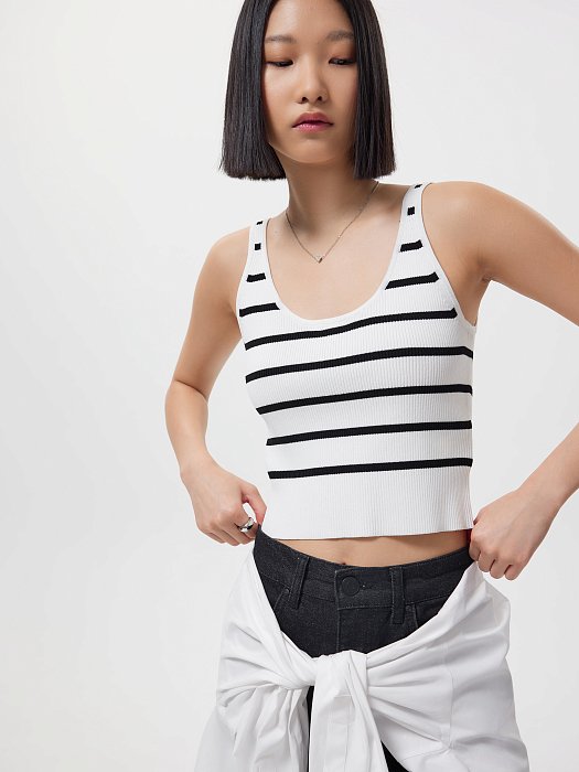 Кроп-топ в полоску: фото №2