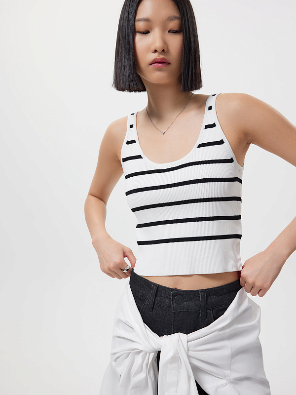 Кроп-топ в полоску