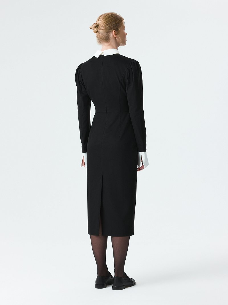 Платье-футляр со съемными деталями (Р158)