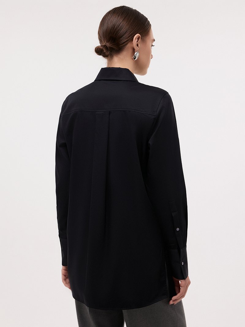 Удлиненная рубашка из хлопка