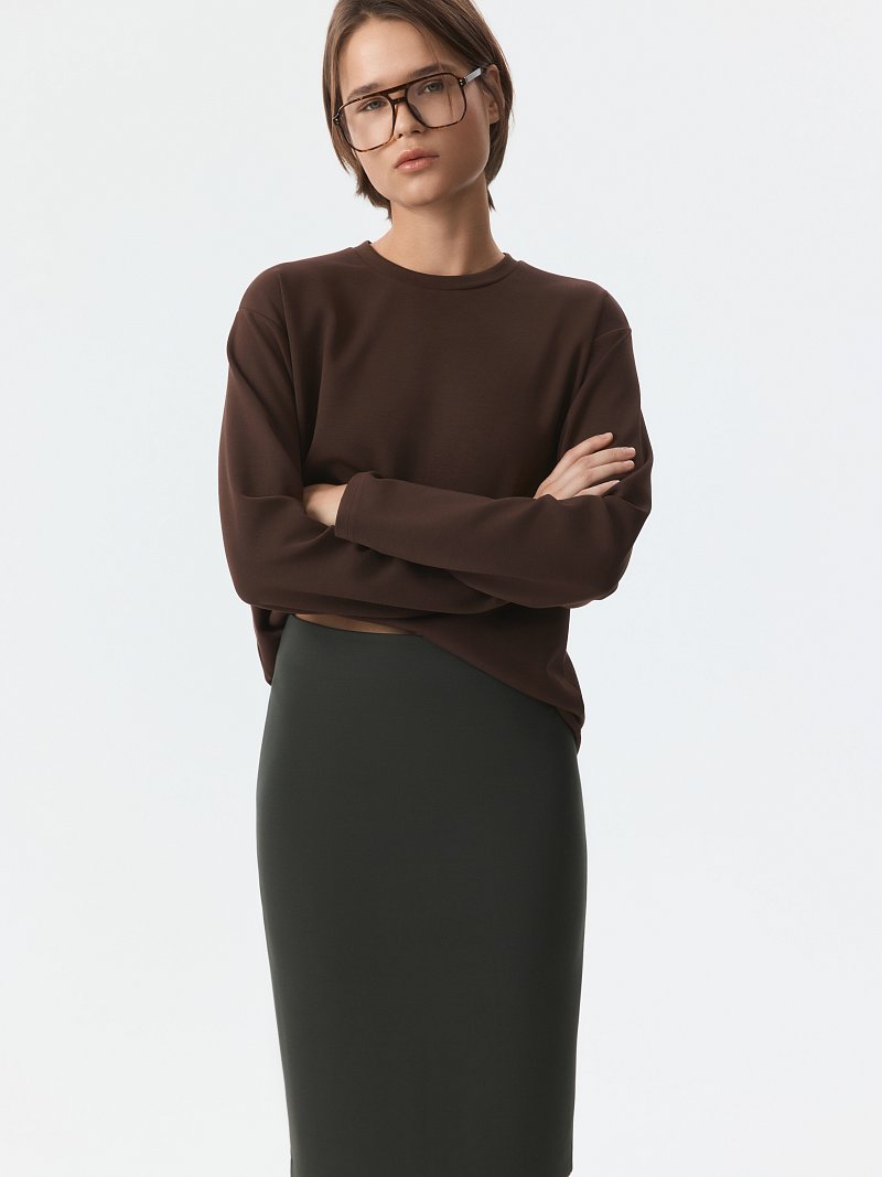 Юбка-карандаш из трикотажа