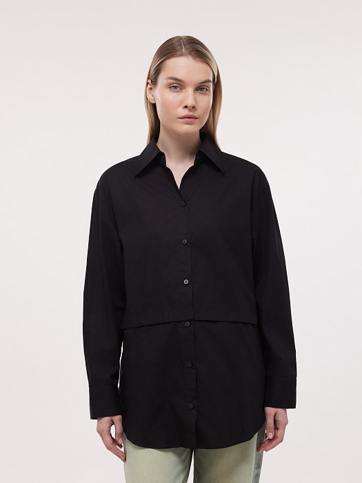 Рубашка-трансформер из хлопка: фото №2