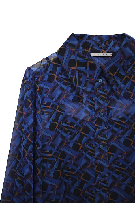 Блуза из шифона с принтом: фото №7